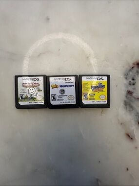 Nintendo DS Games Bundle – Marker Man, Petz Nursery, Penguins